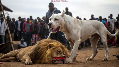 Pesadilla de Animales Salvajes: ¡Dogo Argentino! El Dogo Argentino es una raza originaria de Argentina. Desarrollada en la década de 1920 por el médico argentino Antonio Nores Martínez específicamente para la caza mayor, esta raza es temida por todos los animales salvajes. Su complexión musculosa y sus reflejos altamente desarrollados obligan a los animales salvajes a someterse a ellos. Pueden morder con una fuerza de aproximadamente 550 PSI. #dogoargentino