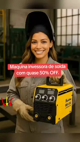 Máquina inversor de solda MMA-200. #maquina #solda #metalurgica #metalurgico #portao 