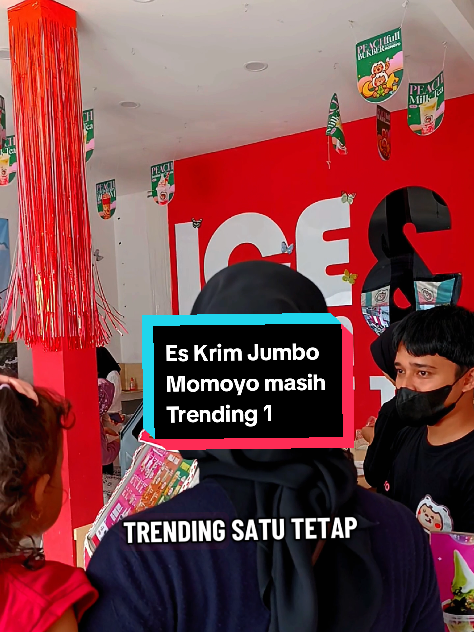 Masih menjadi Trending Kakak ku, es krim Jumbo momoyonya, Trending 1 promo Momoyo Tag Lokasi Kakak ku #momoyopromo #taglokasi #artnyaii #momoyo #momoyoicecream 