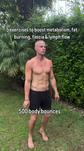 Most people think fat burn only happens through lifting heavy or running hard. But the truth is: Your fascia, lymph, and nervous system hold the keys to how your metabolism actually works. These 5 simple movements unlock that system: 500 Body Bounces Gentle bouncing barefoot activates the fascia lines, pumps the lymphatic system, and wakes up every cell. It’s one of the most powerful ways to move stagnant energy, toxins, and fluids out of the body while kickstarting fat burn. 100 Arm Swings Side to Side When you twist and swing, you open up the spine and rib cage. This pumps fresh blood and oxygen through the organs, clears stuck fascia around the torso, and improves digestion + fat metabolism. 50 Body Waves Full-body waves hydrate fascia and bring elasticity back into your tissues. This restores youthful movement, resets the nervous system, and ignites circulation—one of the fastest ways to heat up the metabolism. 100 Arm Swings Up & Down Up-and-down swinging stimulates lymphatic drainage through the chest and arms while decompressing the shoulders. It’s a fascia flush that leaves you lighter, more open, and more energized. 100 Arm Reaches Lengthening and reaching clears space through the fascia chains and elongates the body. This movement unblocks trapped tension and boosts energy flow—vital for fat burn and overall vitality. When you combine these, you’re not just exercising you’re resetting your fascia, draining your lymph, and charging your metabolism. Do this sequence daily and watch how your body feels lighter, stronger, and more aligned. Thank you @mikerholland for inspiring millions including myself. Let’s spread the word and let’s get the fascia hydrated and opened 🙏🏽♾️🙏🏽 I’m doing this for a while, so if you just get started, set a timer and do 30-60sec each exercise. Feel and don’t think too much. Focus on your breath and be here now. My next face fascia zoom class is August 30th - 8:30am PST - to join, link in bio 🙏🏽♾️ #fascia #healing #movement #Love #life