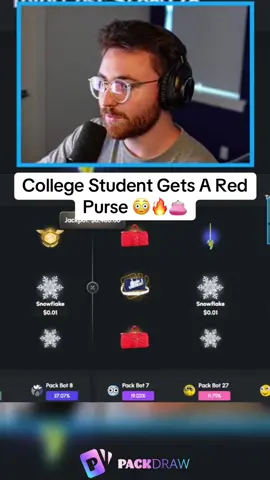 College Student Gets A Red Purse 😳🔥👛 #kickstreaming 