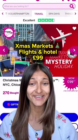 Christmas markets package holiday deal but it’s a mystery! #christmasmarket #xmasgift #travel #traveldeals #holidaydeals 