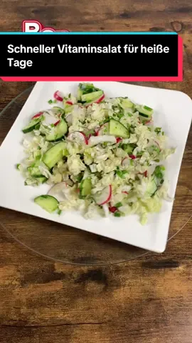 Schneller Vitaminsalat für heiße Tage #rezept#Rezept#salat