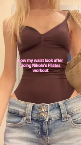 yt: nikola’s pilates💗 #nikolaspilates #workoutmotivation #results #pilates #smallwaist 