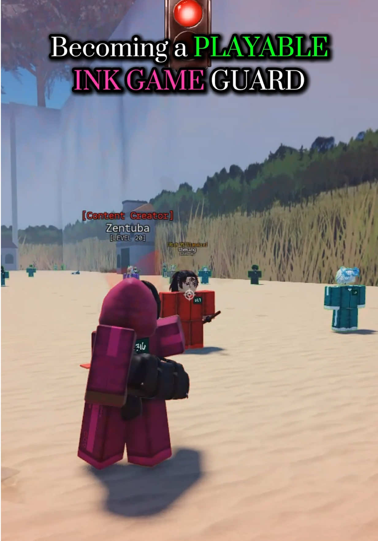 full video on my YouTube (playing as a guard too fun) | Ink Game #zentuba #roblox #inkgame 