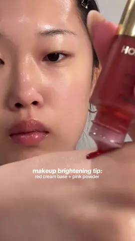 i saw this one makeup artist on my fyp did a red base and then added this hot pink powder on top and it made her complexion brighter - maybe i’ll try it with hot pink next time too  @Hourglass Cosmetics liquid blush  @Benefit Cosmetics blush  @makeupforever lip liner  @롬앤 romand lip gloss @memoparisofficial inle perfume 