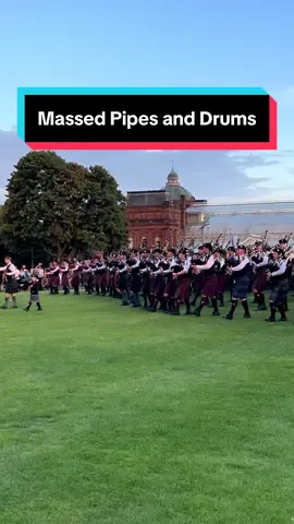 Massed Pipes and Drums at the World Youth Pipe Band Championships #bagpipes #Scotland #pipeband #pipingbairn #falkirkschoolspipeband 