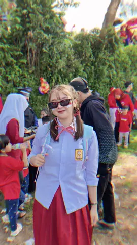 day 1 jadi anak sd 😂 #fy #17agustus #anaksd 