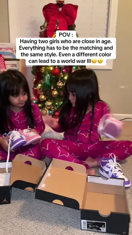Their favorite colors are pink & purple. I showed them the shoes and closed the box. To make it fair and they will get what they pick. Those shoes are in the same size so they can have 2 different colors😂🤣 — after reading all the comments i’m sorry that i’m a bad mom with bad parenting and here’s the trophy 🏆 for all the good moms out there, i’m just so proud of you❤️‍🔥❤️ it’s all my fault for not raising them as good as what you expected in this less than 1 minute video☺️❤️‍🔥