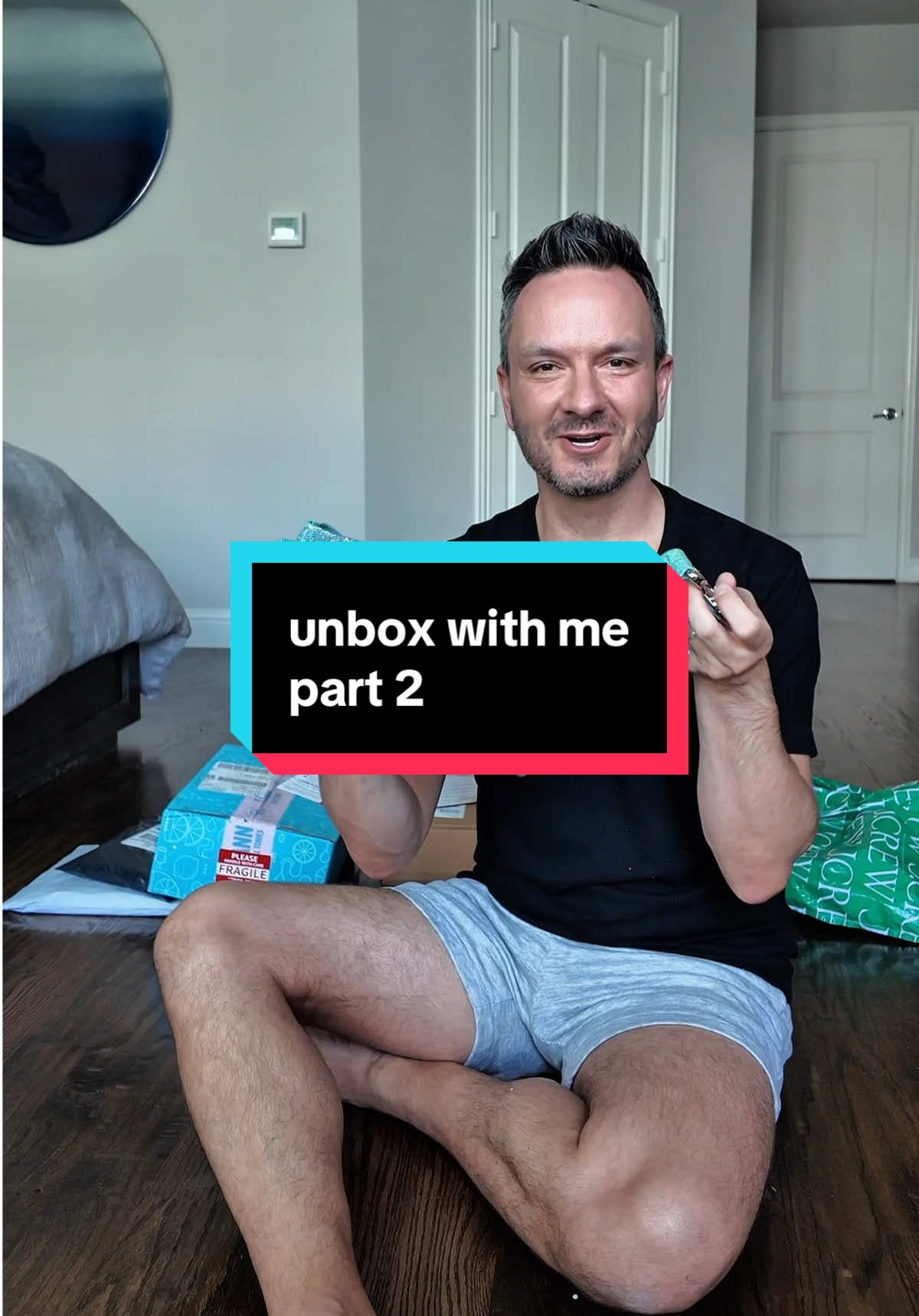 so swipe right is good? 😆 #unboxing #mensskincare #mensswimwear 