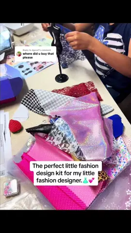 Replying to @dgosa1 I’ve linked it to this post! 👗💃 My 8 year old loves to design clothes and dresses for her Barbies so when I seen this in the TikTok shop, it was a must have! It teaches how to design, how to sew, plus comes with over 600 pieces so she can be as creative as she wants! Perfect for children ages 6 to 12. #fashiondesigner #fashon #design #clothingdesigner #fyp