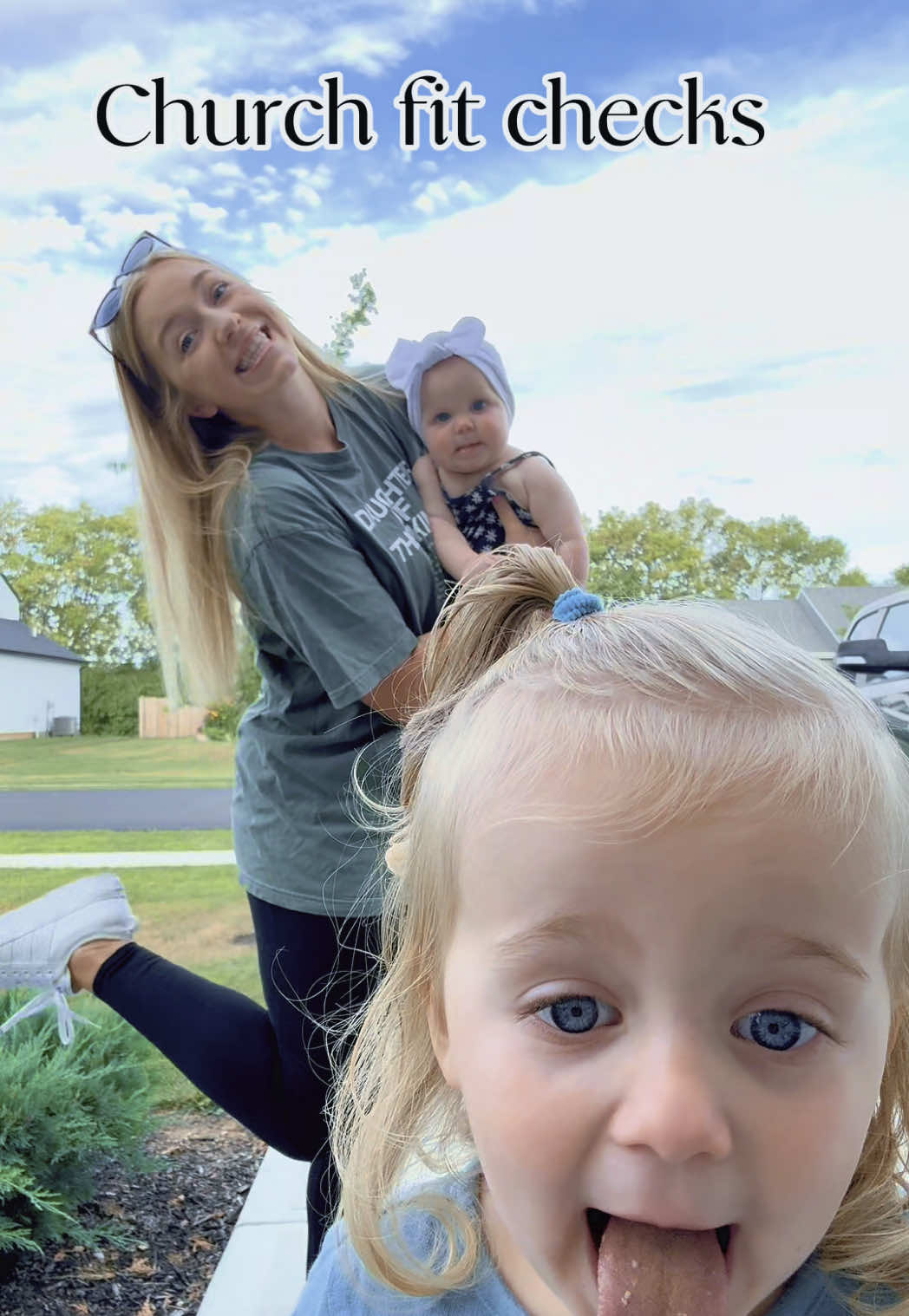 Happy Sunday 🤍 #fitcheck #church #sunday #girlmom #momlife 