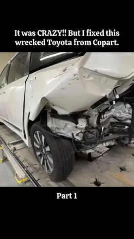 Part 1: It was CRAZY!! But I fixed this wrecked Toyota from Copart. #amazing #abandoned #restoration #repair #restoring 