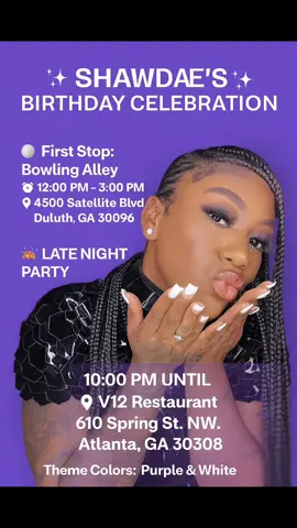 #fyp if you’re attending go tap link on ig story and reply yes so I can send you the date !!!! #viral #v12 #bowling #strikes #pin #party #blessed #fun #goodvibes #ATL #20000 #f4f 