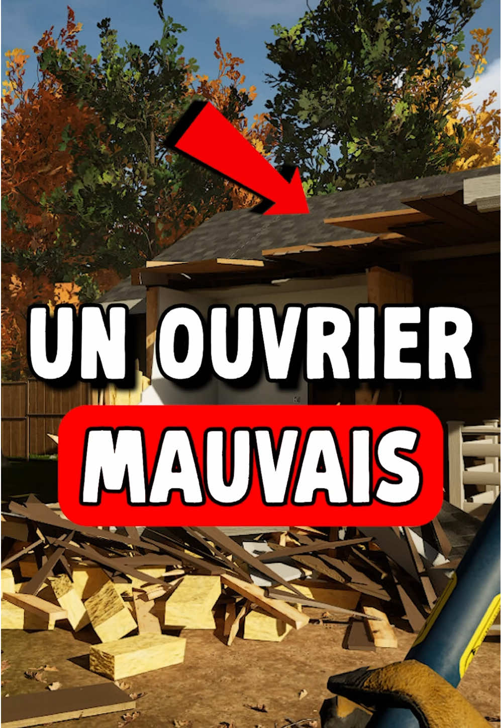 N’appelez pas ce gars pour votre maison 🏠  Ce jeu de construction simulator drôle dans lesquel tu dois démolir des maisons au lieu de les construire !  Le jeu s’appelle : Déconstruction Simulator, il est disponible sur Steam uniquement sur Pc • #WhatToPlay #GamingOnTikTok #indiegames #jeuxvideo #simulator 