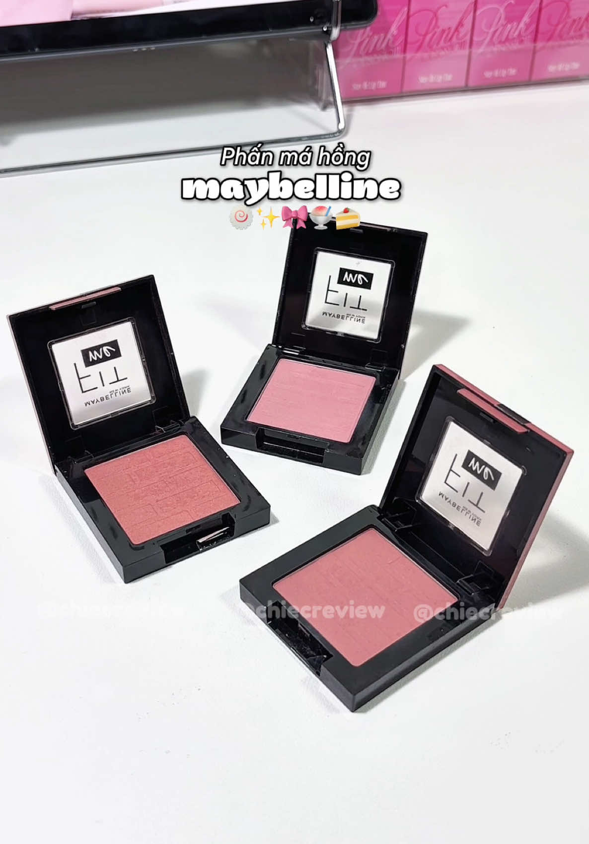 phấn má Maybelline - 30, 50, 60 💓✨ highly rcm 🫶 #maybelline #phanma #phanmahong #chiecreview #goclamdep 
