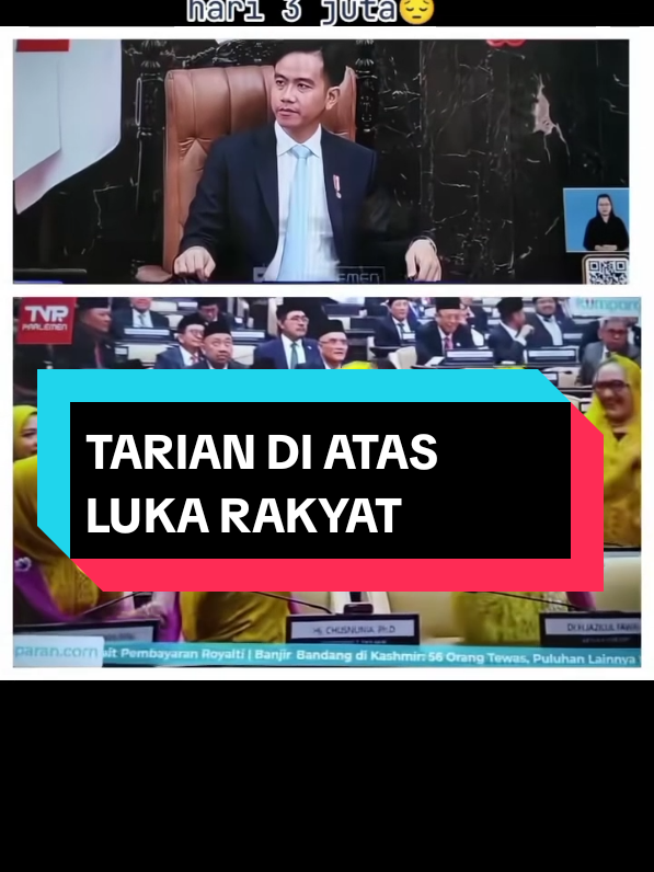 Rakyat seolah bagian kecil dari permainan... sementara para pejabat menari seolah tak tau luka yg diderita rakyat.... rakyat adalah kaki panggung untuk tarian mereka #fyp #indonesia  #kemerdekaan  #jajah 