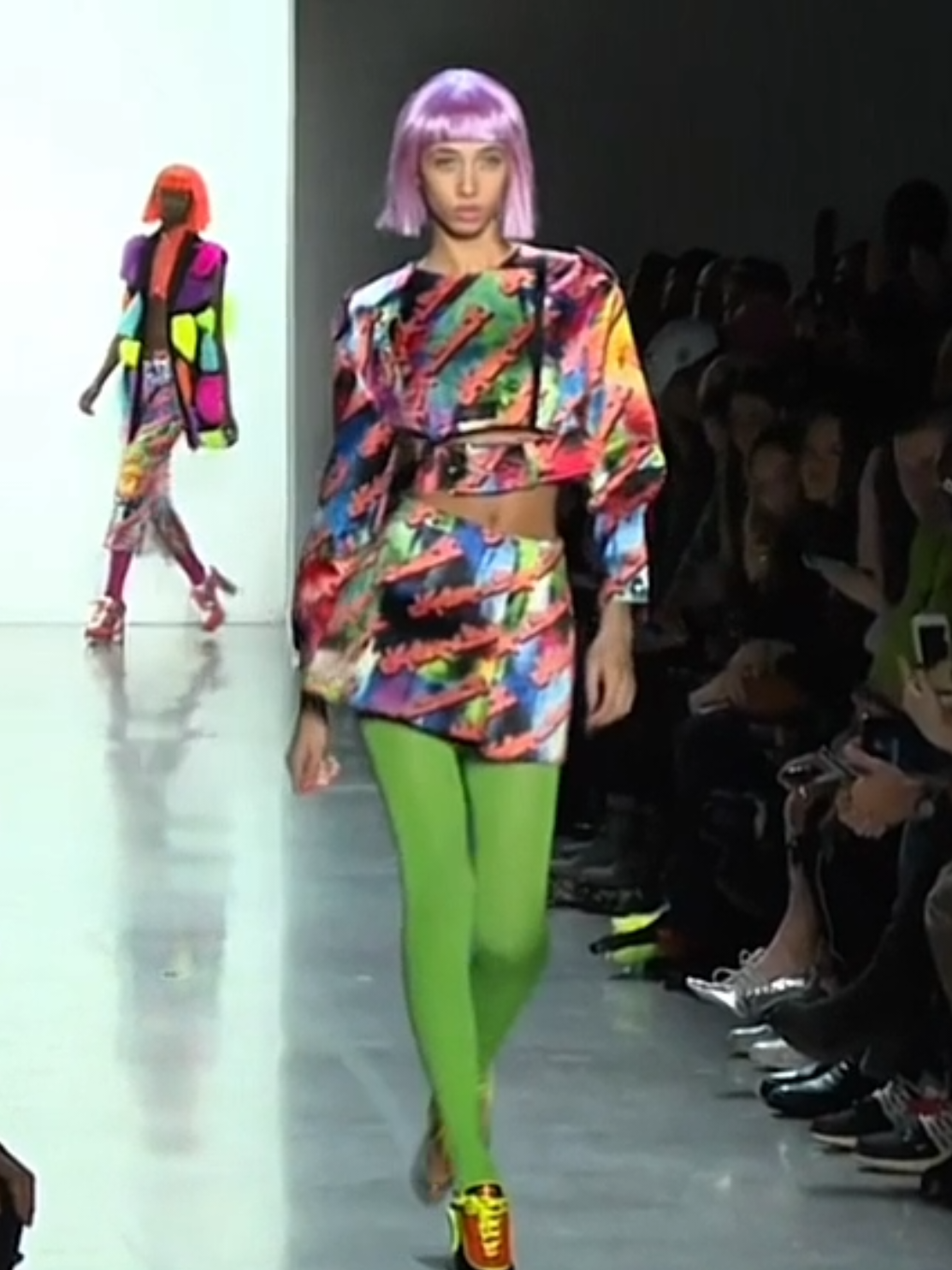 Yasmin Wijnaldum for Jeremy Scott #yasminwijnaldum #catwalk 