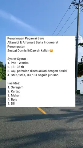 LOWONGAN PEKERJAAN TERBARU  #lowongankerja #lokerterbaru #alfamart #alfamidi #indomaret #fypviralシ #foryoupage #tiktokviral #lewatberanda #tiktokdance 