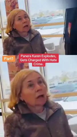 Panera Karen Explodes, Gets Charged With Hate Crime.#cops #police #policeoftiktok #Store 
