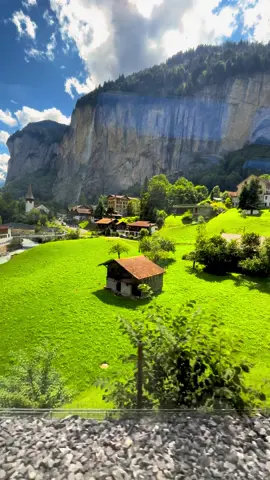 Beautiful waterfall view from Swiss train 🚆 SBB with DDLJ song 🎶 #switzerland #fyp #سویس🇨🇭❤🇦🇫 #ddlj_song #shahrukhkhan 