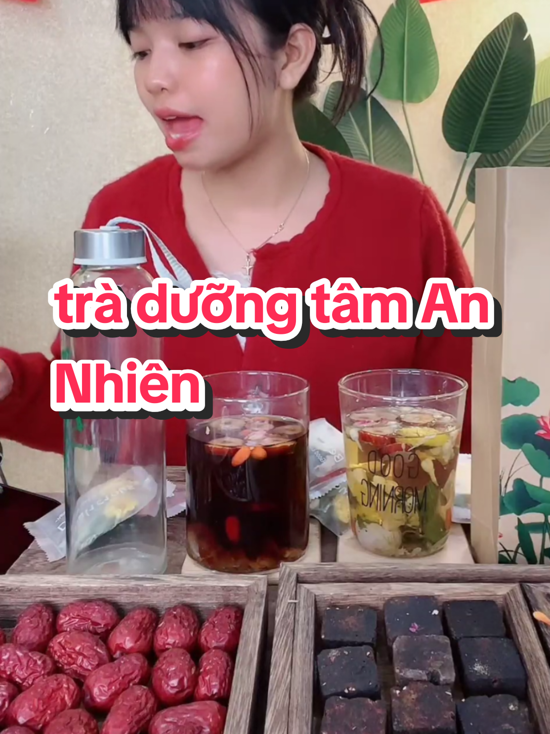 Trà dưỡng tầm ngủ Đ ngon An Nhiên cải thiện giấc ngů, sấy lạnh, Nước Trà Chè Tea #traduongtam #trathaomoc #dieplinhst4 