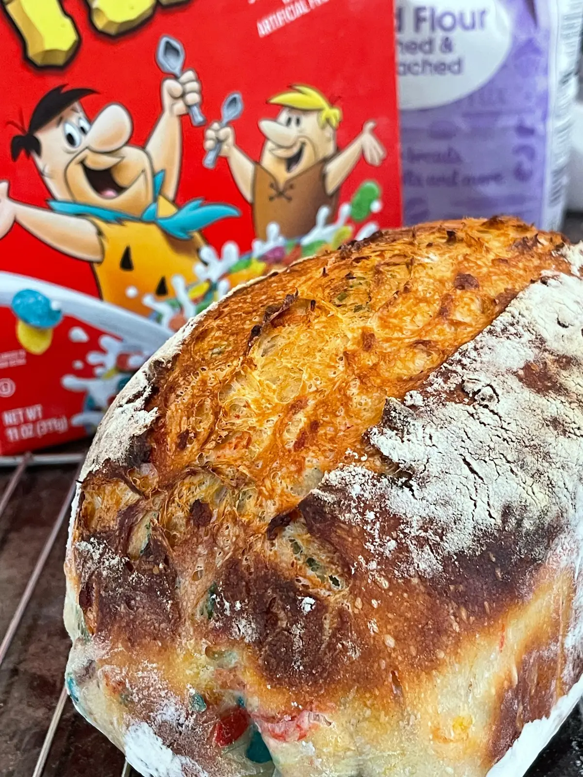 #breakfastloaf #sourdough #fruitypebbles #fyp  Visit on FB:  Shelby’s In The Kitchen 