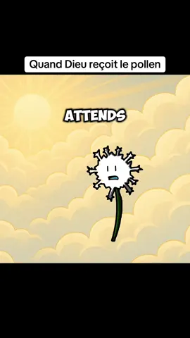 Quand Dieu reçoit le pollen. CC:@Poppy  #humour #pollen 