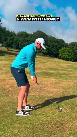 Always hitting the ball heavy and thin with irons 👀 #golflife #golftips #golfpro 