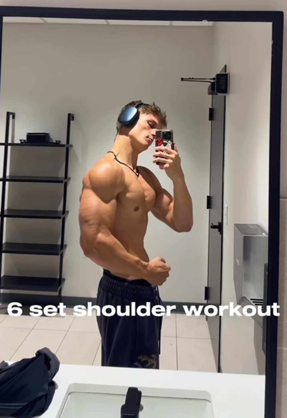 typically start with one warm up set then do 2 working sets for each movement overhead press 1x warm up set 2x10-12 lateral raise  2x10-12 superset front delt raise 2x8-10
