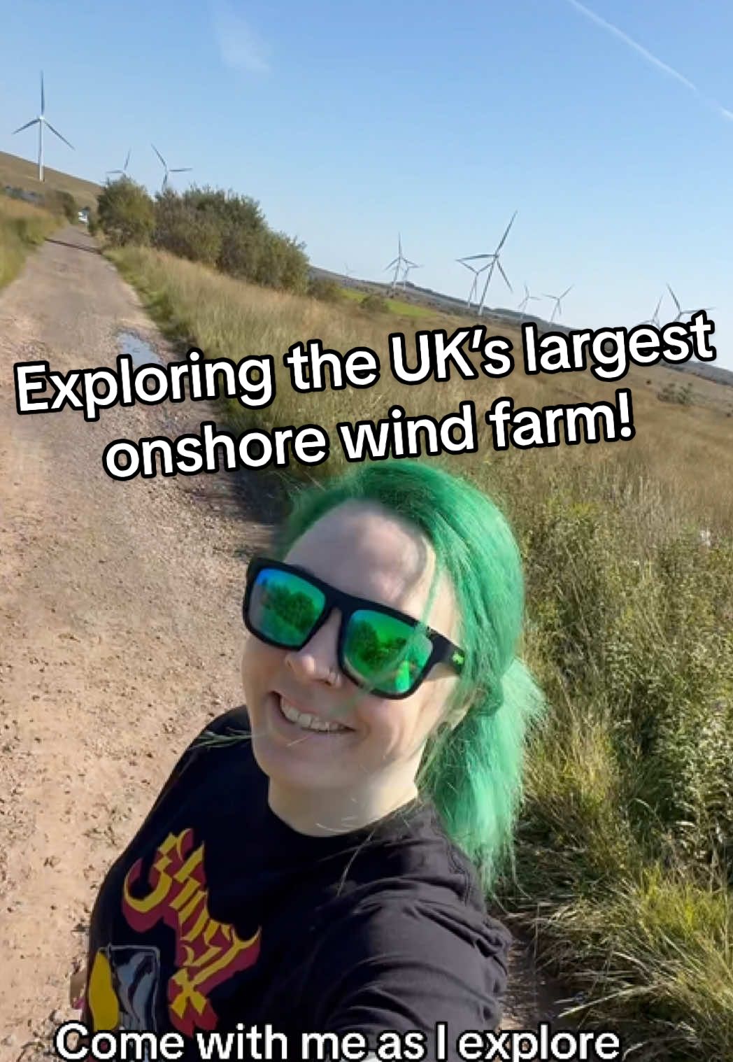 Officially on holiday time, so off we went to explore the Whitelee Wind Farm because…why not? #Scotland #scotlandtravel #staycation #uktravel 