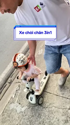 Xe 3in1 chòi chân kết hợp xe trượt scooter cho bé từ 1-6t full phụ kiện #xechoichan #xetruotscooter #xechoichanchobe #xe3in1 #mynuong93 