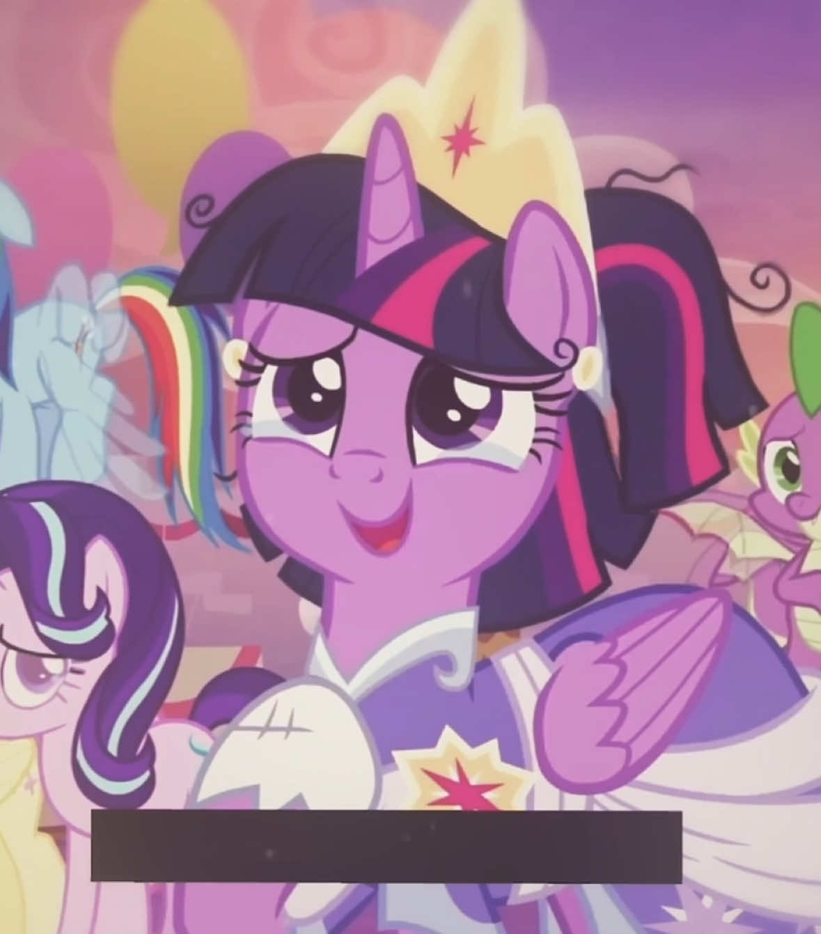#TWILIGHTSPARKLE + #PRINCESSCELESTIA— rm and huge hugeee inspo @rosaa !!  hello this is so basic looking but it took me ages to find the clips so I didn’t bother doing anything else #mylittlepony #mylittleponyedit #mlp 
