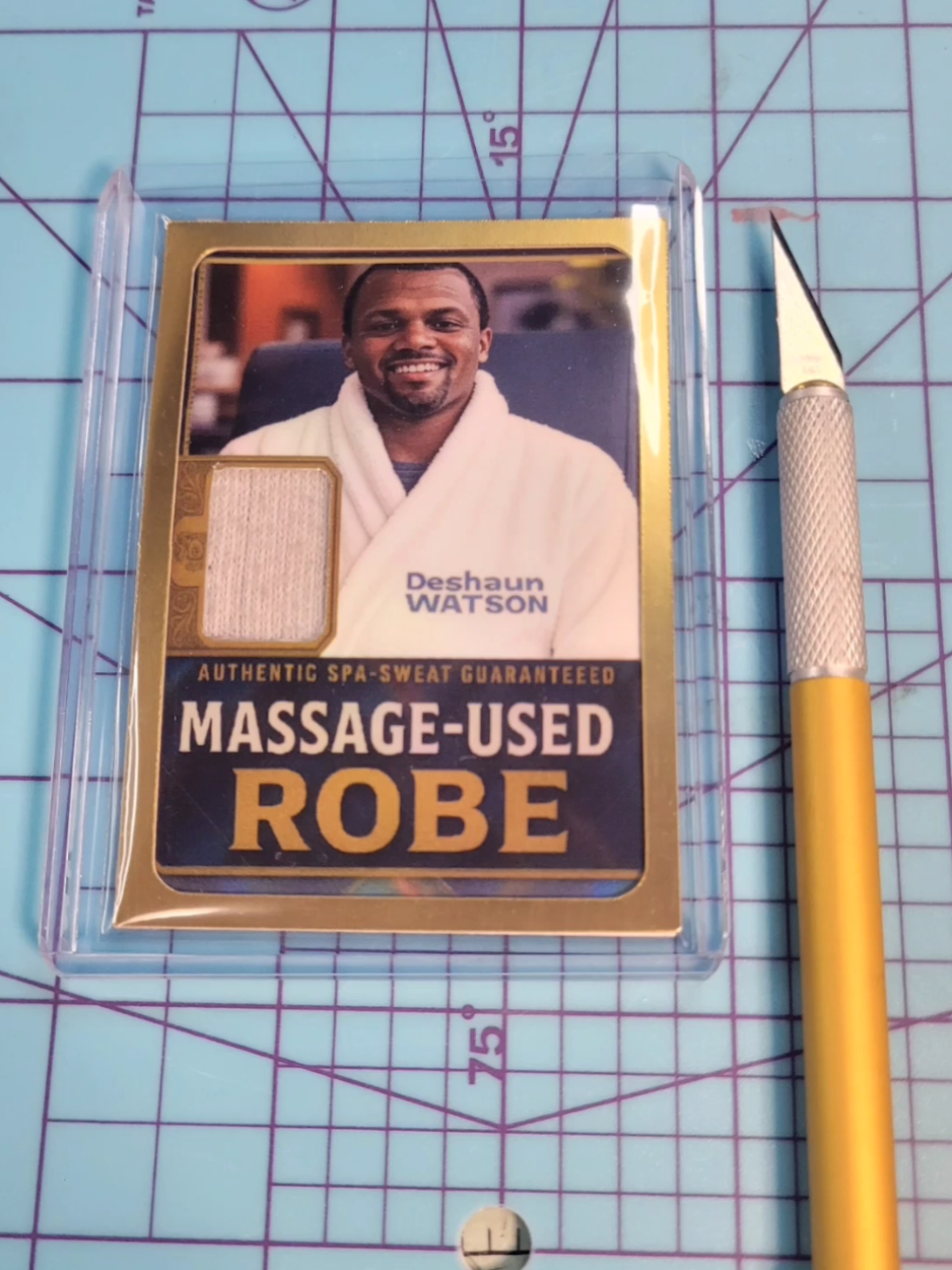 Taking fake sportscards to the card show. How did this Deshaun Watson card turn out? link in my bio if you are interested in the card. #sportscards #nfl #football #MLB #NBA 