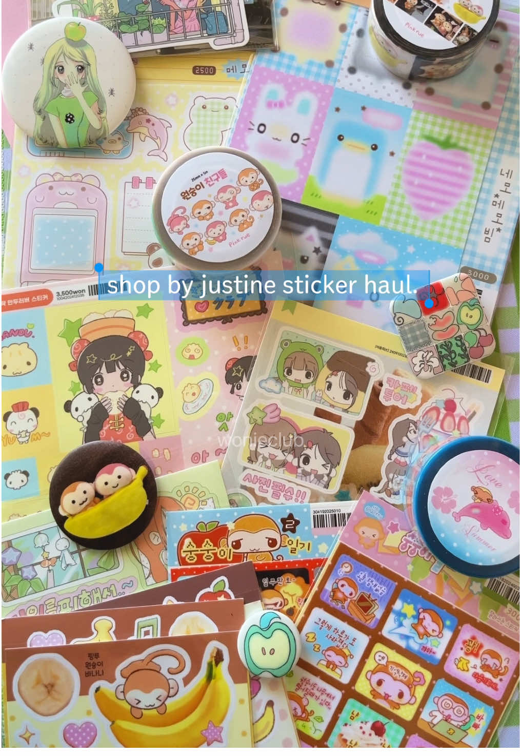 my first time buying from Shop by Justine on ig 💕 i can’t remember the last time i did a sticker haul omg  #wonieclub #juminocore #heiseiretro #stickers #sticker #stickershop #stickerhaul #haul #deco #stickerdeco #decotok #fyp 
