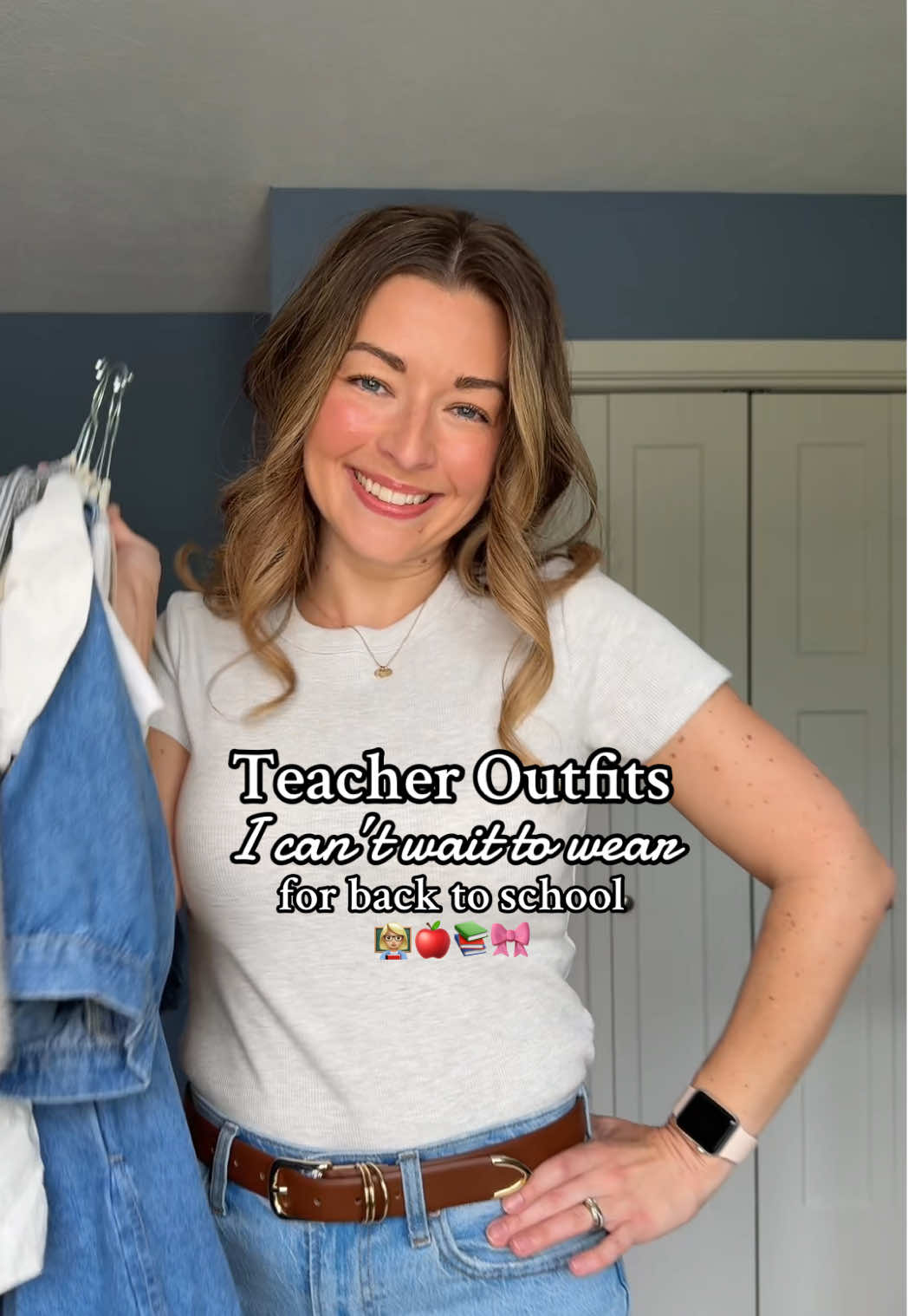 My closet is more ready than me👩🏼‍🏫 #teacher #OutfitsOfTheWeek #teacheroutfitinspo #teacherootd #ootw 