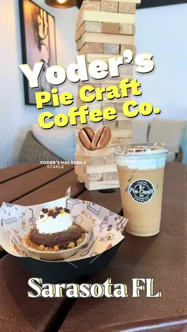 This is my newest favorite coffee stop in Sarasota 🌴 @yoderspiecraftcoffee is a food truck that @yodersrestaurant opened right next door to their restaurant, offering covered seating and a place to relax while enjoying a coffee, personal pie or both!! ☺️They've been opened for 3 months now serving the community delicious coffee drinks and their famous Yoders Pies in personal size compared to their regular size and honestly it's the perfect bite! They also have some merch and freshly roasted beans for purchase as well🥰 So if you're in the area looking for a quick pick me up definitely check them out and I hope you enjoy as much as I did🤩 ° 3404 Bahia Vista St, Sarasota FL 34239  #sarasota #Foodie #coffee #yoders #sarasotaflorida 