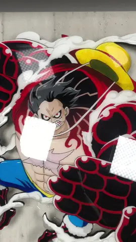 Monkey D. Luffy Gear FOURTH BOUNDMAN Peint à la main + Finition en résine  Abonne-toi pour plus d’art inspiré de tes animés préférés !  #onepiece #fanart #luffy #epoxyresin 