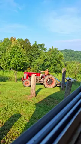 #BlessedMountainFarm HUBS LOVES ❤️ HIS TRACTOR