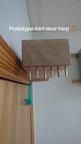 Lindelea.com This is our prototype miniature door harp! Fully tunable by the end user and mountable above any threshold. Mini harps will be live for order tomorrow! Full size door harps available now at our website. #luthier #harp #dnd #cottagecore #music 