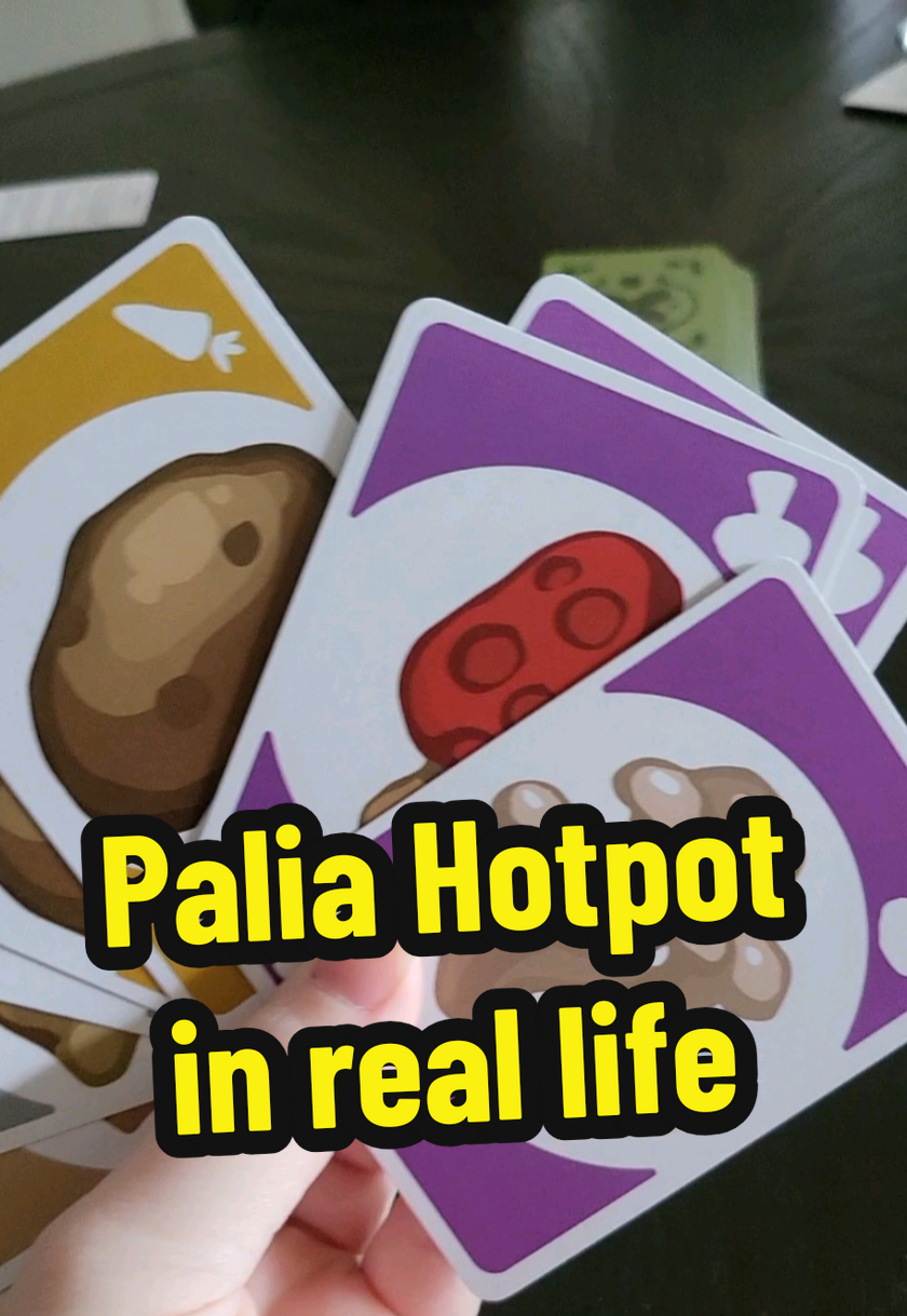 My friends brought Palia hotpot the card game over. 😂 💜 #palia #paliahotpot #paliagame #fypシ #trending