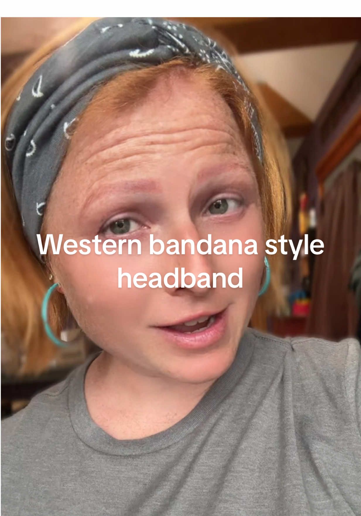 Western stretchy headband! This is my daily go-to! ❤️🙌🏻 #creator #tiktokshop #contentcreator #western #hair 