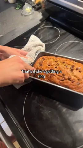 Banana bread making gfs get rings  #fyp #bananabread #gf #viral #blowthisup 