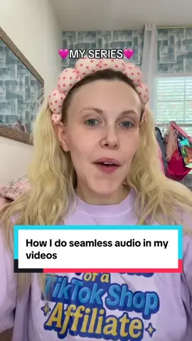 I personally like my audio to stay really consistent. He’s exactly how I do that and it’s pretty easy.  🩷 #fasttrackgirltips #tiktokshopaffiliateprogram #tiktokshoptips #confessionsofaTTSaffiliate  