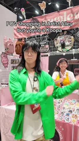 🐢 Koopas are no match for the Artist Alley // Follow for more Small Business and Artist Alley tips! 💖 #animecons #artistalley #artistalleytips #mualcaina #animepins 