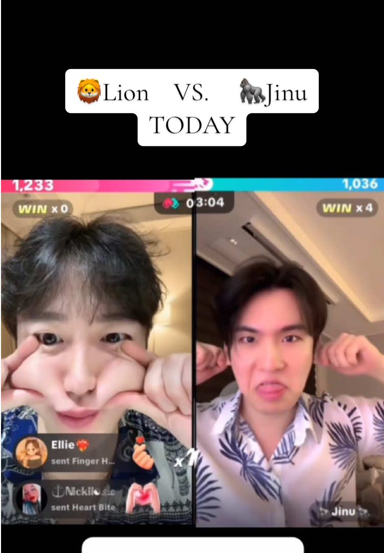 🦁 vs 🦍 (August 18 2025) Punishment: 50 push up #lion🦁 #jinu🦍 #oppasgirl #fyp #fypシ @⭐️Lion🦁 @🦍Jinu🦍 