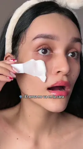 🤭🤭 #kbeauty #skincare #ricemask #mascarilladearroz #mascarillascaseras 