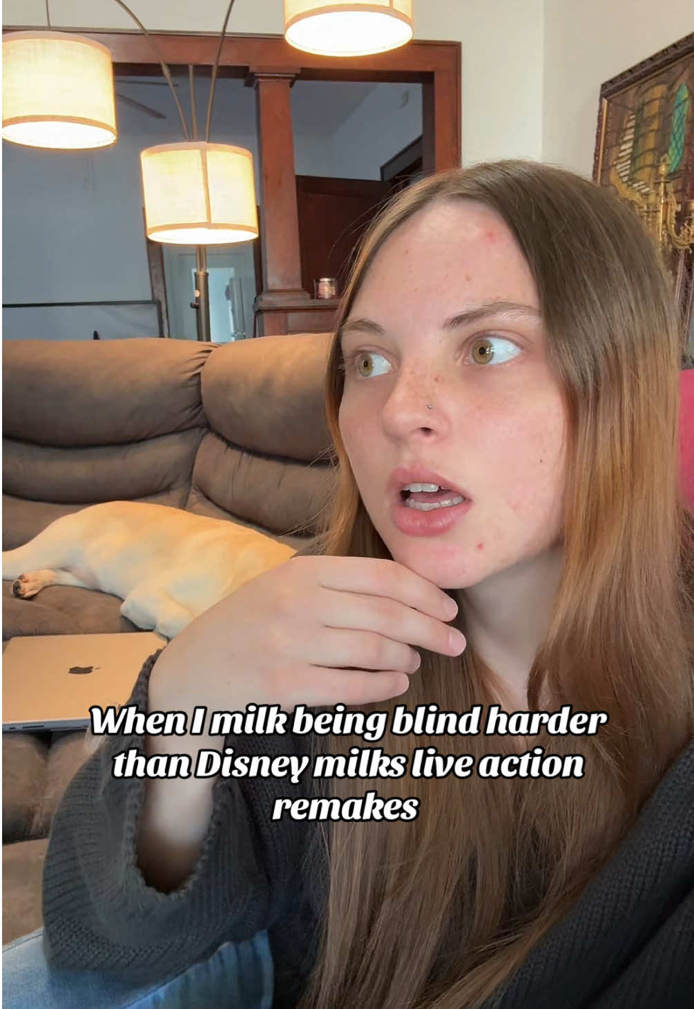 When I milk being blind harder than Disney milks live action remakes😂#blind #funny #viral #tiktok #fyp 