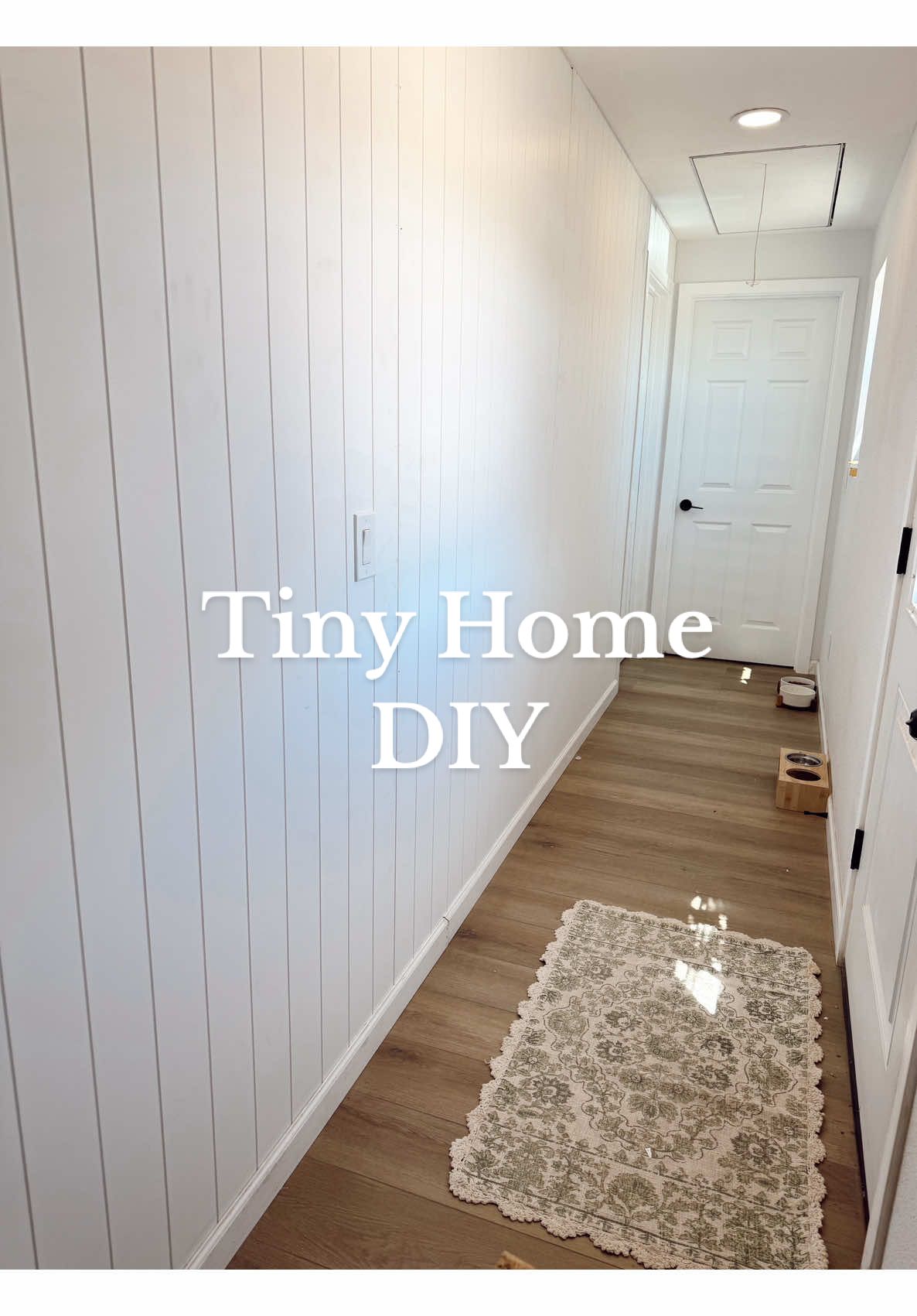 I do love this wall 100/10 ✨ #husbandwife #husbandwifecomedy #tinyhome #tinyliving #tinyhomebuild 