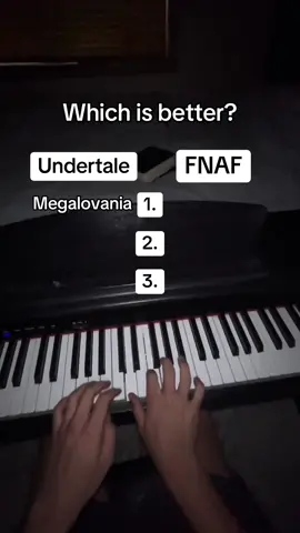 Undertale vs FNAF music on piano, which game wins? #piano #pianocover #undertale #fnaf #nostalgia 